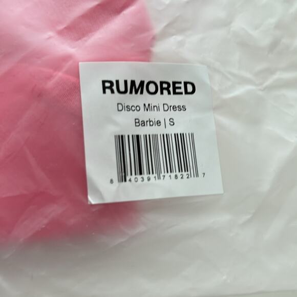 Rumored Pink Mini Dress with Pearl Detail - Picture 9 of 10